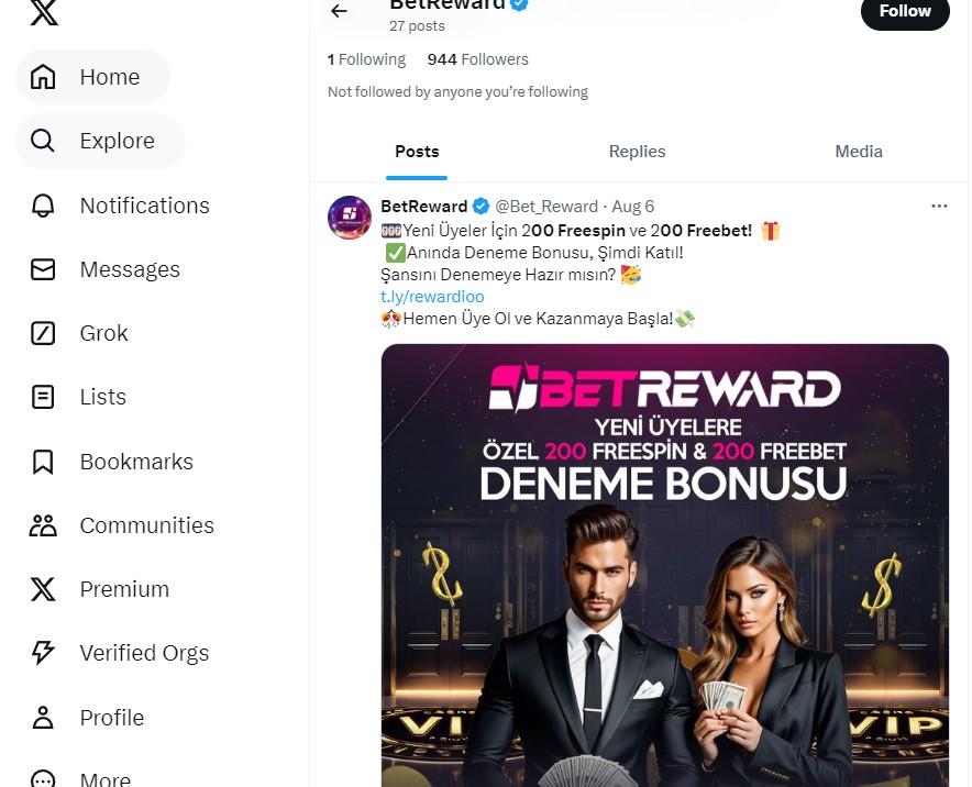 Betreward popüler oyunlar